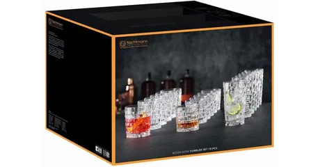 Bộ Cốc Nachtmann Bossa Nova 18 Chiếc - Ly Uống Nước Dài, Nước, và Rượu Whisky Bằng Thủy Tinh Sang Trọng cho Bàn Ăn