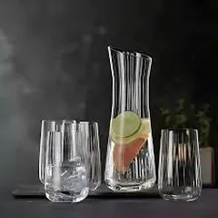 Bộ Pha Lê Spiegelau REFRESH - 1 Bình 1 Lít và 4 Ly 510ml Cao Cấp, Sang Trọng, Đậm Chất Đức, Dùng Trang Trí Hoặc Làm Quà Tặng