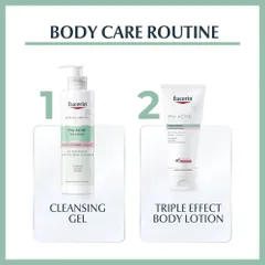 Sữa Dưỡng Thể Eucerin Proacne 3X Giảm Mụn & Thâm 200mL - Kem Dưỡng Chuyên Sâu Cho Da Mụn, Cấp Ẩm, Làm Mịn Da