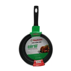 Chảo Chống Dính Bếp Từ 20cm NAGAKAWA NAG2001 Nhôm Cao Cấp Có Đáy Từ