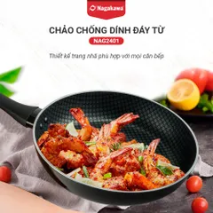 Chảo chống dính  đáy từ Nagakawa NAG2601 (26cm) - Sử dụng mọi loại bếp