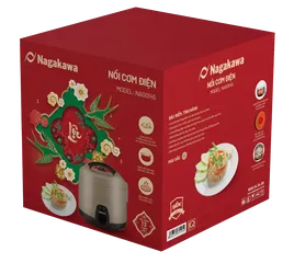 Nồi cơm điện cơ Nagakawa NAG0145 (1,8L - 900W) - Lòng dạng niêu - nhôm