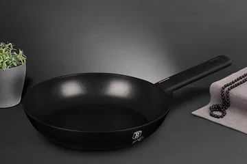 Chảo Rán Berlinger Haus BH/7084N 28cm Màu Đen - Bộ Sưu Tập Monaco, Chống Dính TitanPro, Tiết Kiệm Năng Lượng, Độ Bền Cao