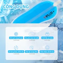Bịt Mắt Gel VIPLUS+ Thiết Kế Dễ Thương - Hỗ Trợ Giảm Căng Thẳng, Nhức Mắt và Thâm Quầng, Lý Tưởng Cho Giấc Ngủ Ngon