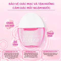 Nước Rửa Mắt Travel Size VIPLUS+ 13ml - Multi B Eye Wash Extra - Chăm Sóc Mắt Sạch Sâu, Dưỡng Ẩm, Giảm Mỏi Mắt