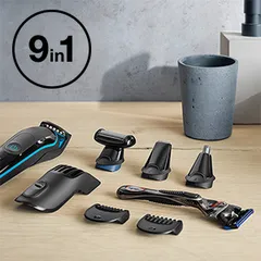 Bộ Tông Đơ Đa Năng Braun MGK5280, 9-in-1 Cắt Tỉa Râu, Tóc & Lông Mũi - Thiết Bị Làm Đẹp Hàng Đầu Đức