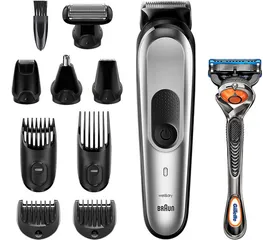 Tông Đơ Đa Năng Braun MGK7220 10-in-1 - Cạo Tỉa Râu, Tóc, Lông Mũi An Toàn, Sạc Pin Dễ Dàng, Chống Nước