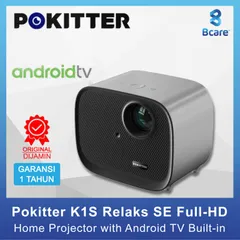 Máy Chiếu Mini Pokitter K1S Full HD 1080P - Kết Nối Điện Thoại Qua Android, Âm Thanh 20W, Tự Động Chỉnh Keystone, Thích Hợp Giải Trí Tại Nhà