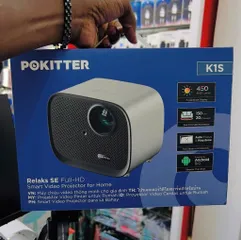 Máy Chiếu Mini Pokitter K1S Full HD 1080P - Kết Nối Điện Thoại Qua Android, Âm Thanh 20W, Tự Động Chỉnh Keystone, Thích Hợp Giải Trí Tại Nhà