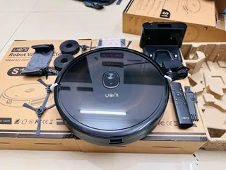 Robot Hút Bụi Thông Minh UONI S1 - Mạnh Mẽ 3000Pa, Thời Gian Sử Dụng 120 Phút, Thiết Kế Mỏng 7.2cm - Phụ Kiện Full Box
