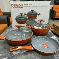 Bộ Nồi Chảo Chống Dính DESLON Kitchenware - Hợp Kim Nhôm Cao Cấp, An Toàn, Dùng Được Cho Bếp Từ, Không Chứa PFOA