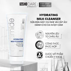 Sữa Rửa Mặt MD CARE Dưỡng Ẩm Dịu Nhẹ Cho Da Nhạy Cảm 200ml - Chứa Nano-Ceramide, Hyaluronic Acid, Giúp Làm Sạch Sâu, Cấp Ẩm Chuyên Sâu