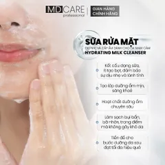 Sữa Rửa Mặt MD CARE Dưỡng Ẩm Dịu Nhẹ Cho Da Nhạy Cảm 200ml - Chứa Nano-Ceramide, Hyaluronic Acid, Giúp Làm Sạch Sâu, Cấp Ẩm Chuyên Sâu