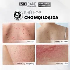 Xịt Tẩy Tế Bào Chết Toàn Thân MD CARE 100ml - Xịt Dưỡng Da AHA/BHA Giúp Loại Bỏ Mụn, Thâm, Và Cải Thiện Kết Cấu Da