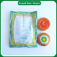 COMBO 10 Hộp Cao Sao Vàng 3 Gram & Dầu Cù Là Dược TW3 Đà Nẵng - Sản Phẩm Xoa Bóp 