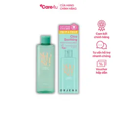 Nước Tẩy Trang Orjena 300ML - Chiết Xuất Rau Má Làm Dịu Da, Dành Cho Mọi Loại Da, An Toàn Cho Da Nhạy Cảm