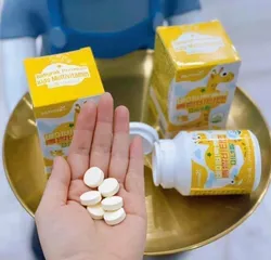 Kẹo Canxi Hươu cao cổ Hàn Quốc Babyrak mới lọ 60v