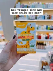Kẹo Canxi Hươu cao cổ Hàn Quốc Babyrak mới lọ 60v