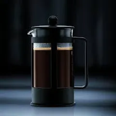 Bình Pha Cà Phê Pháp Bodum Kenya 1784-01, 500ml - Thiết Kế Hiện Đại, Thủy Tinh Borosilicat, Cho Hương Vị Tuyệt Vời