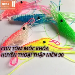 Móc Khóa Con Tôm Hoài Cổ Thập Niên 90 - Quà Tặng Dễ Thương Thế Hệ 8X - Đồ Chơi Vintage Kỷ Niệm Tuổi Thơ