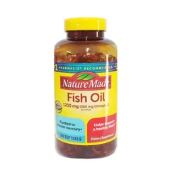 Dầu Cá Nature Made Omega 3 1200mg - Hỗ trợ Sức Khỏe Tim Mạch, Thị Lực và Não Bộ - 300 Viên 