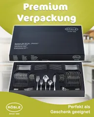 Bộ dao thìa dĩa Rösle PASSION SET 60 mảnh - Dụng cụ ăn bằng thép không gỉ cho 12 người, sang trọng và bền bỉ