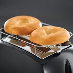 Máy Nướng Bánh Mỳ Russell Hobbs 850W Màu Đen - Điều Chỉnh 6 Mức Nướng, Kẹp Bánh Chất Lượng, Tự Động Định Tâm Bánh Mỳ