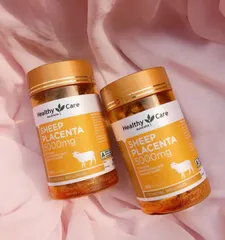 Nhau thai cừu Healthy Care Sheep Placenta 5000mg 100 viên - Thực phẩm chức năng làm đẹp, hỗ trợ trắng da và chống lão hóa hiệu quả