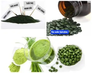 Tảo xoắn Spirulina Nhật Bản 2200 viên - Hỗ trợ sức khỏe, tăng cường đề kháng cho trẻ em và người lớn, thực phẩm chức năng tự nhiên
