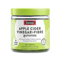 Kẹo giấm táo Swisse Apple Cider Vinegar + Fiber Gummies 45 viên của Úc