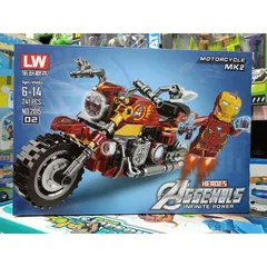 Đồ Chơi Lắp Ráp Xe Máy Siêu Nhân Người Nhện và Người Sắt - LEGO Spider-Man & Iron Man - Quà Tặng Sáng Tạo Cho Trẻ Em