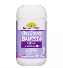 Kẹo Dẻo Canxi Nature's Way Kids Smart Plus Vitamin D3 50 Viên - Bổ Sung Hỗ Trợ Phát Triển Xương Cho Trẻ Em Từ 6 Tháng Tuổi