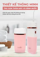 Máy Tăm Nước MAGIC Eco PRO-83 - Thiết Kế Nhỏ Gọn, Chống Nước IPX7, Pin 1800mAh - Mầu Hồng, Sử Dụng Dài Lâu, Đầu Tăm 0.2-0.4mm