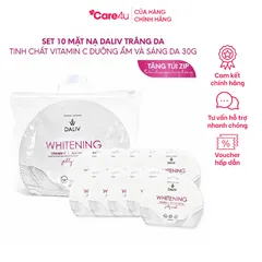 Combo 10 Mặt nạ Daliv Vitamin C Trắng Da - Dưỡng Ẩm & Sáng Da Chất Lượng Cao 30g - Chiết Xuất Thiên Nhiên Jeju