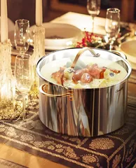 Nồi Inox Ciwete Royal Knight Series 26cm - Nồi Nấu An Toàn, Tiện Lợi, Dành Cho Gia Đình, Vung Kính Chịu Nhiệt