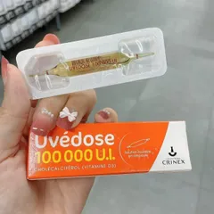 VITAMIN D3 Uvedose 100.000IU LIỀU CAO CỦA PHÁP DÙNG CHO TRẺ TỪ 18M 1 ống