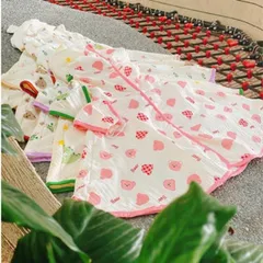 Áo choàng nắng Muslin cho trẻ 6 tháng đến 4 tuổi - Kèm khẩu trang & kính chắn, thời trang mùa hè mát mẻ cho bé