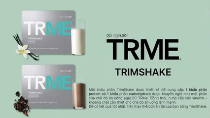 Bộ 2 hộp Thực phẩm bổ sung Nuskin ageLOC TRME TRIMSHAKE socola và vani - Giải pháp kiểm soát cân nặng, cung cấp năng lượng và dinh dưỡng cho da
