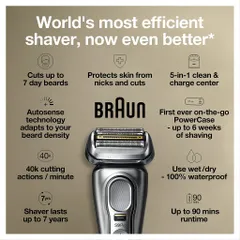 Máy cạo râu Braun Series 9 Pro 9476cc chính hãng, máy cạo râu nam