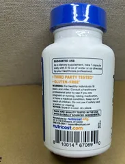 Viên Uống Nutricost TUDCA 500mg - Bảo Vệ Gan, Cải Thiện Chức Năng Gan, Giảm Men Gan, Hỗ Trợ Sức Khỏe Gan 30 Viên
