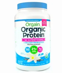 Bột Protein Hữu Cơ Orgain Organic Protein Superfoods 918g - Hương Vani, Dinh Dưỡng Kiểm Soát Cân Nặng, Phục Hồi Cơ Bắp
