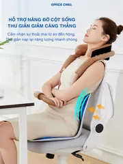 Ghế Chỉnh Dáng Ngồi Công Thái Học Office Chill - Hỗ Trợ Đau Lưng, Giảm Gù Lưng, Tư Thế Ngồi Đúng, Thiết Kế Hiện Đại