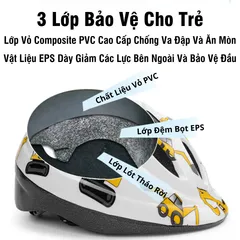 Mũ Bảo Hiểm Thể Thao Trẻ Em Dùng Cho Xe Đạp Xe Máy Pa Tin PÊ ĐAN SHOP