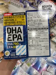 Viên uống bổ não DHA EPA Orihiro 180 viên - Tăng cường trí nhớ và khả năng tập trung, hỗ trợ sức khỏe từ Nhật Bản