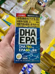 Viên uống bổ não ( tăng cường trí nhớ) DHA EPA Orihiro Nhật Bản 180 viên ( date thấp thanh lí rẻ như cho)