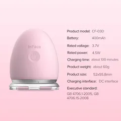 Máy Massage Rung Chăm Sóc Da Mặt XIAOMI Inface CF-03D - Công Nghệ Ion Âm, Trẻ Hóa Da, Cải Thiện Tình Trạng Da, Tiện Lợi Và Dễ Sử Dụng