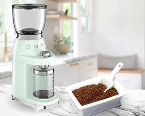 Máy Xay Cà Phê SMEG CGF01PGEU Xanh Mint - Thiết Kế Hiện Đại, Đa Năng, Xay Mịn Nhanh Chóng, Phù Hợp Gia Đình và Văn Phòng