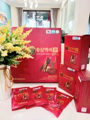 Nước Hồng Sâm Nhung Hươu LInh Chi Q Plus - Hộp 30 Gói 50ml - Tăng Cường Sức Khỏe, Bồi Bổ Cơ Thể, Hỗ Trợ Miễn Dịch