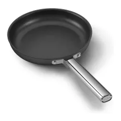 Chảo Rán SMEG CKFF2601BLM 26cm Đen - Nhôm Chống Dính PTFE An Toàn, Thiết Kế Bền Bỉ, Dẫn Nhiệt Tối Ưu