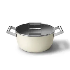 Nồi Smeg Casserole CKFC2411CRM 24cm màu kem